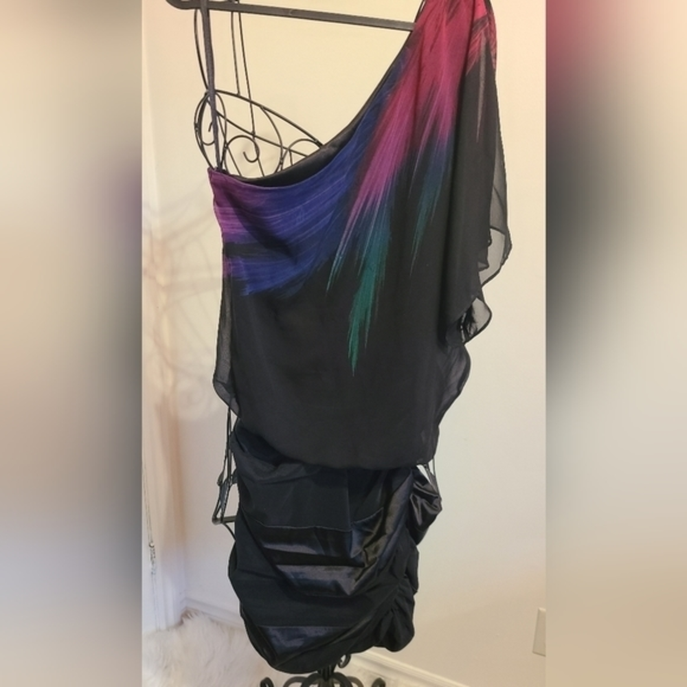 One shoulder midi dress‎